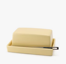 Load image into Gallery viewer, Ceramic Butter Dish with Stainless Steel Knife
