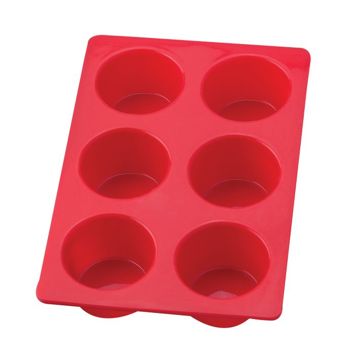 Jumbo Muffin Pan, Silicone - 6 Cup