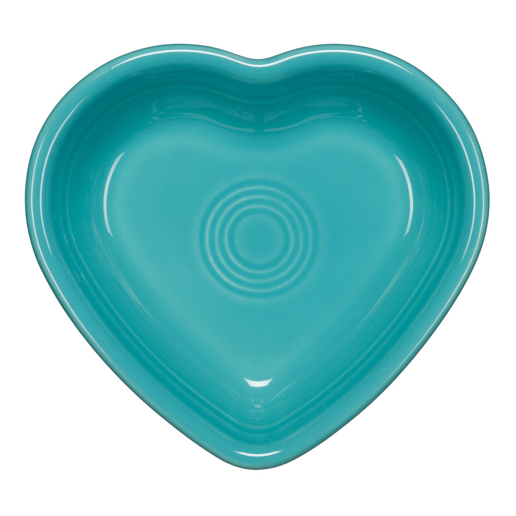 Fiestaware - Small Heart Bowl, Turquoise