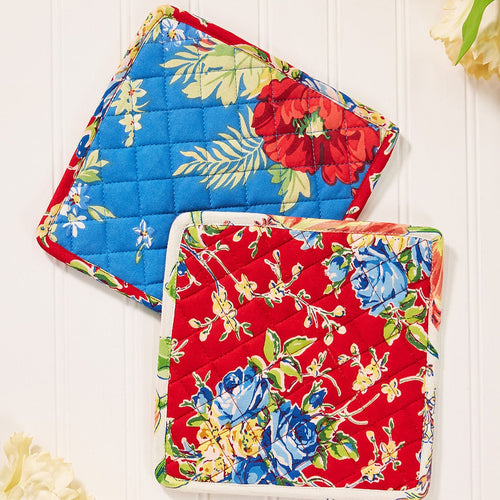 The Pioneer Woman Heritage Floral Oven Mitt and Pot Holder Set