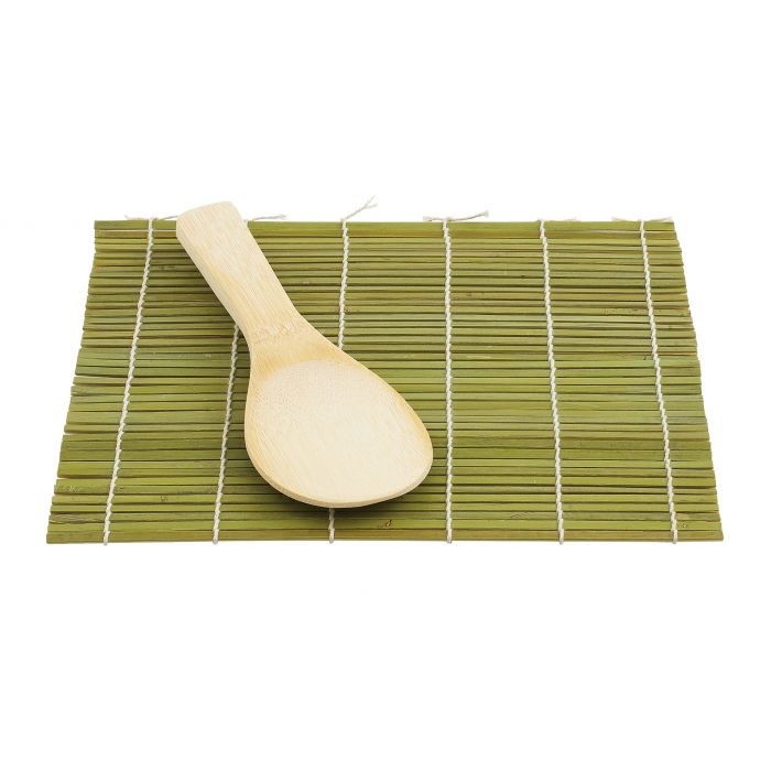 Sushi Mat with Bamboo Rice Paddle