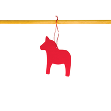 Load image into Gallery viewer, Wood Dala Horse Ornament

