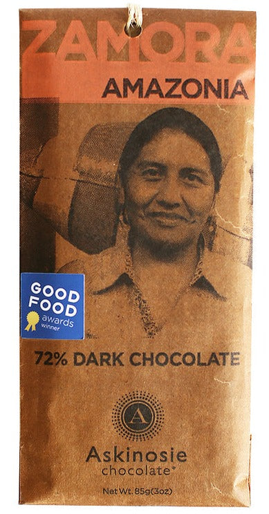 Askinosie Chocolate Bar - 72% Zamora, Amazonia Dark