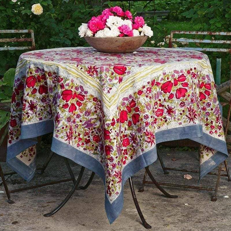 Jardin Red/Grey Tablecloth- Couleur Nature