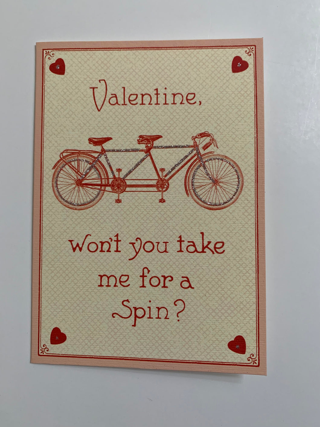 Valentine Bicycle Card