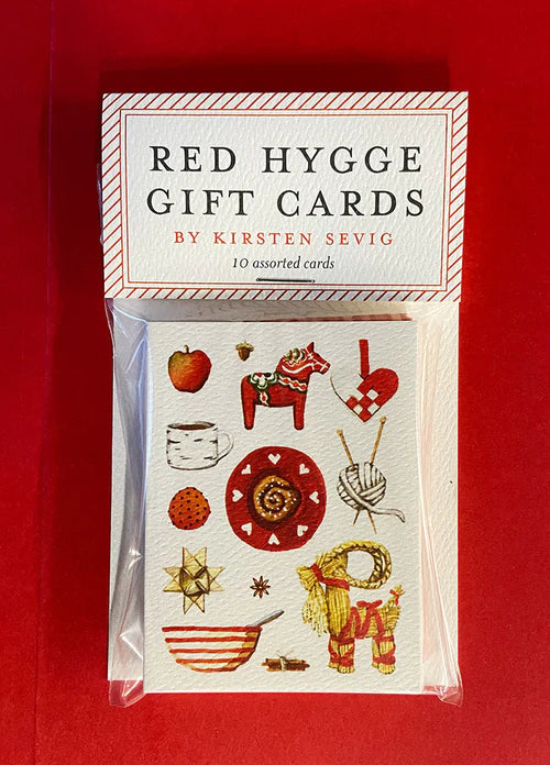 Red Hygge Gift Enclosure Cards