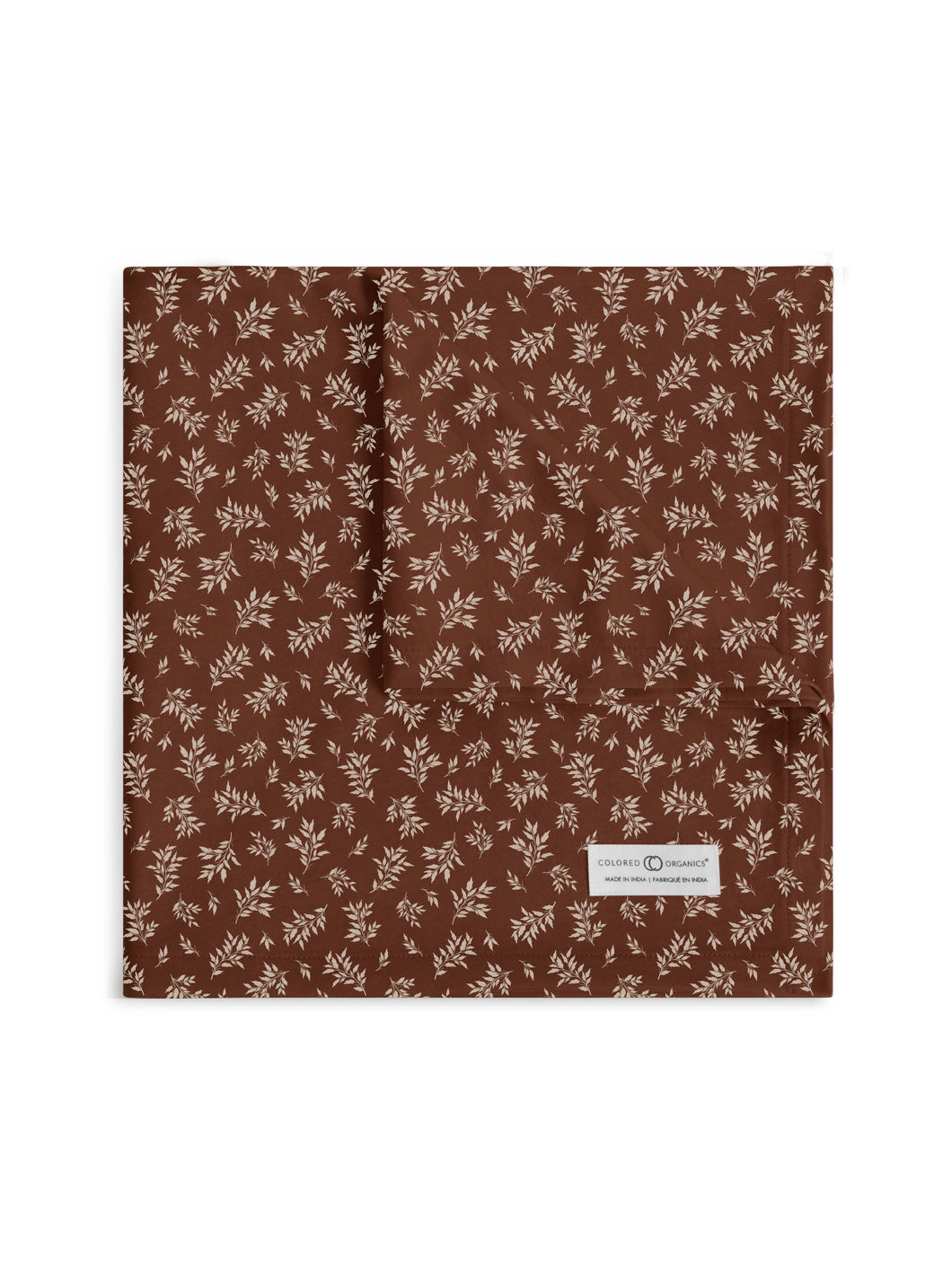 Swaddle Blanket - Ali Leaf / Pecan - Colored Organics