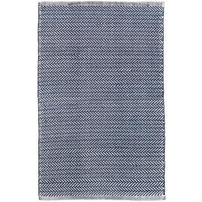 Dash & Albert - Woven Cotton Rug, Herringbone Indigo 2x3