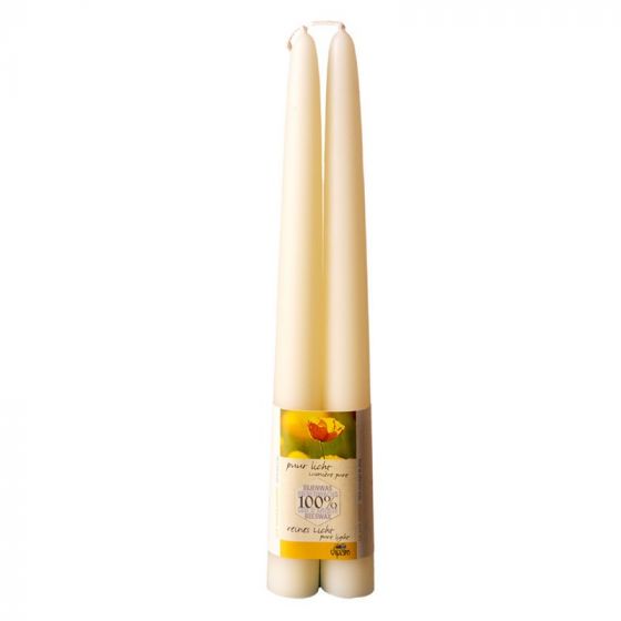 Dipam Beeswax Taper Candles, pair of 2
