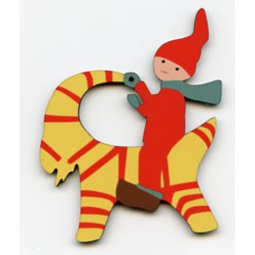 Tomte on Goat Ornament