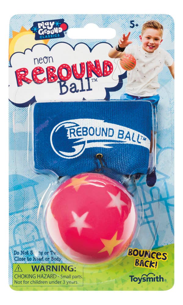Toysmith - Playground Classics Neon Rebound Ball, Assorted Colors