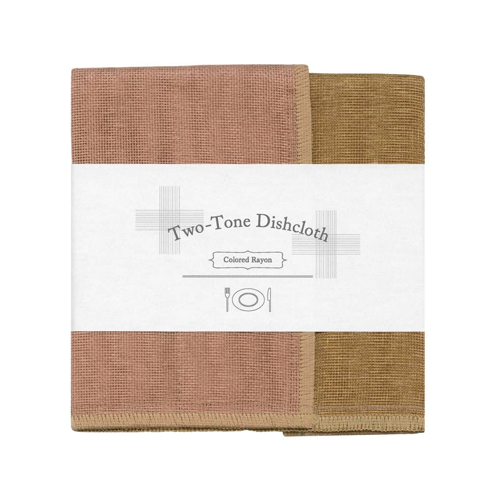 Nawrap Two-Tone Dishcloth - Hojicha