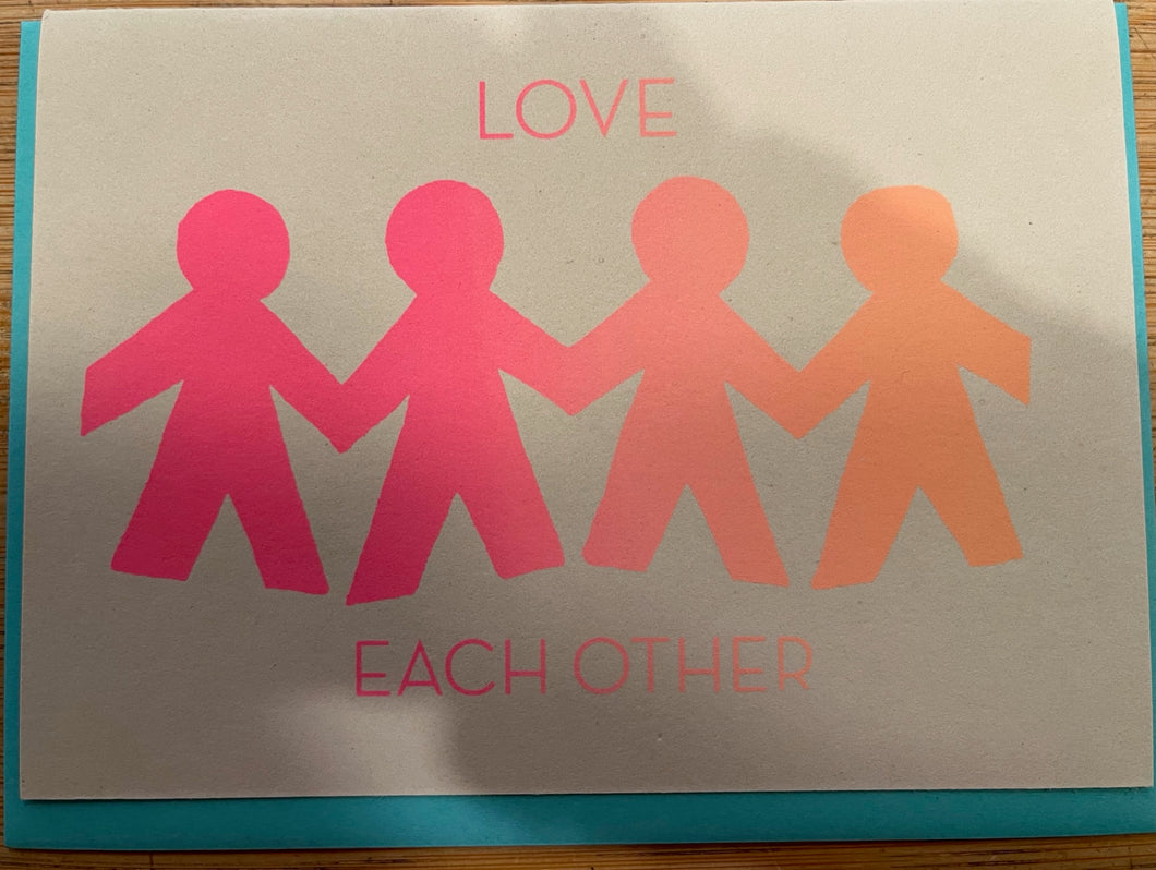 Love Each Other Valentine's Card