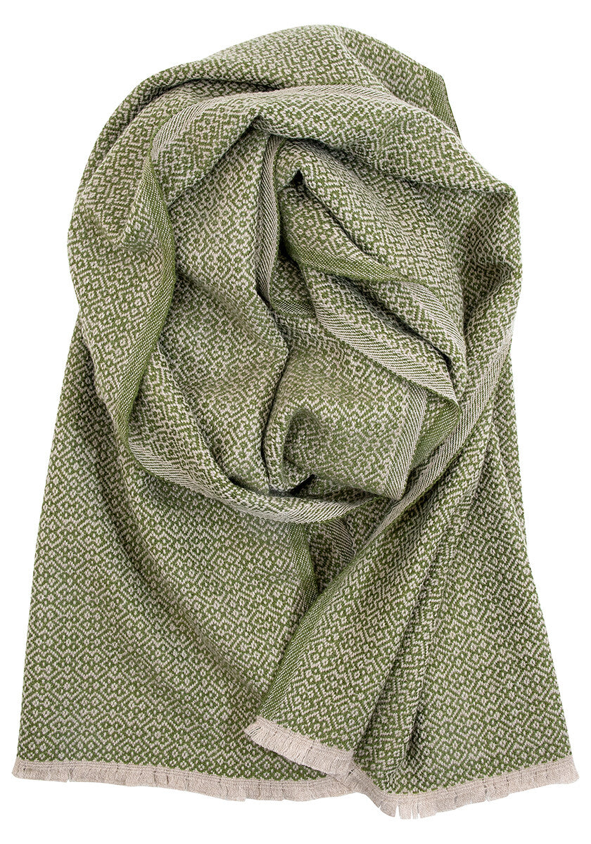 Koli Scarf, Beige/Olive - Lapuan Kankurit – At Home Store Fairfield