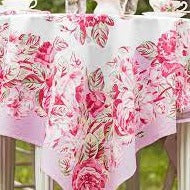 April Cornell - La Vie En Rose Tablecloth