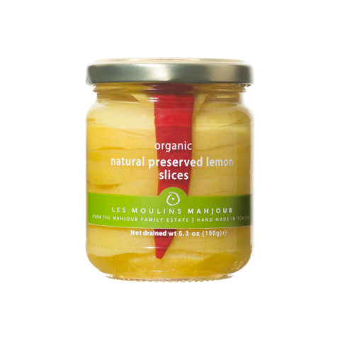 Natural Preserved Lemon Slices, Organic - Les Moulins Mahjoub