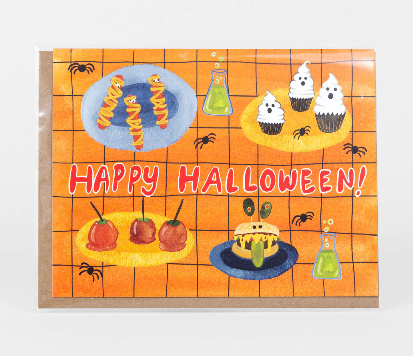 Halloween Party Food Card