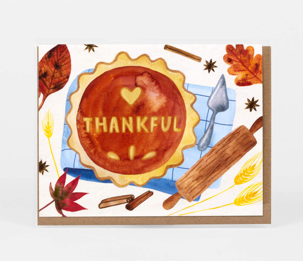 Thankful Pumpkin Pie Card