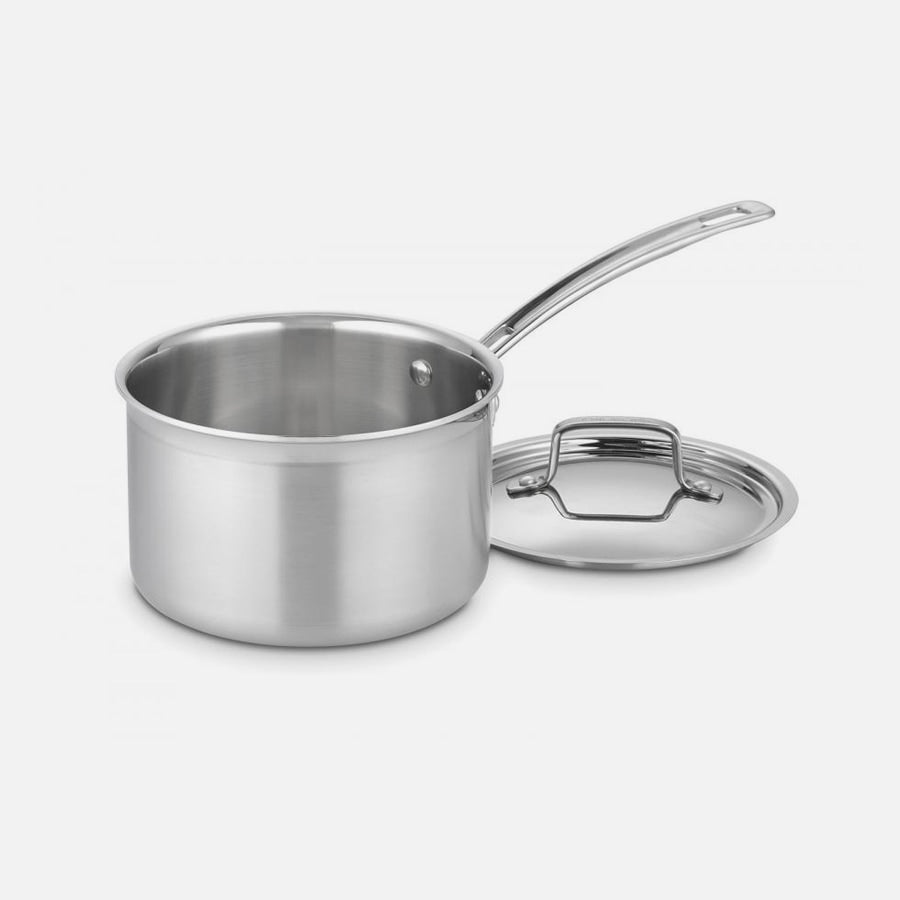 Cuisinart MultiClad Pro Triple Ply Stainless Cookware - 3 Qt Saucepan with Lid