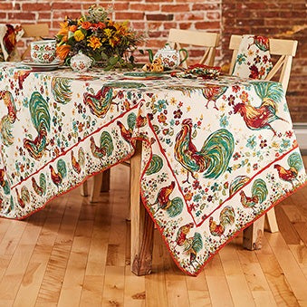 April Cornell - Rooster Tablecloth