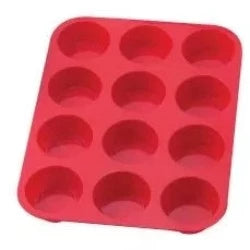 Muffin Pan, Silicone – 12 Cup