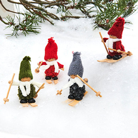 Skiing Santa