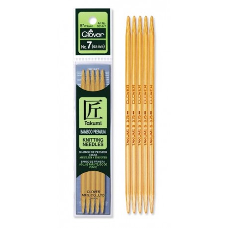 Clover Bamboo Double Point Needles