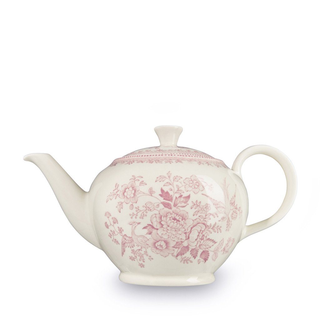 Burleigh Pink Asiatic Pheasant Teapot - Large