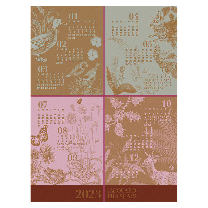 Le Jacquard Francais Tea Towel - Calendar 2023